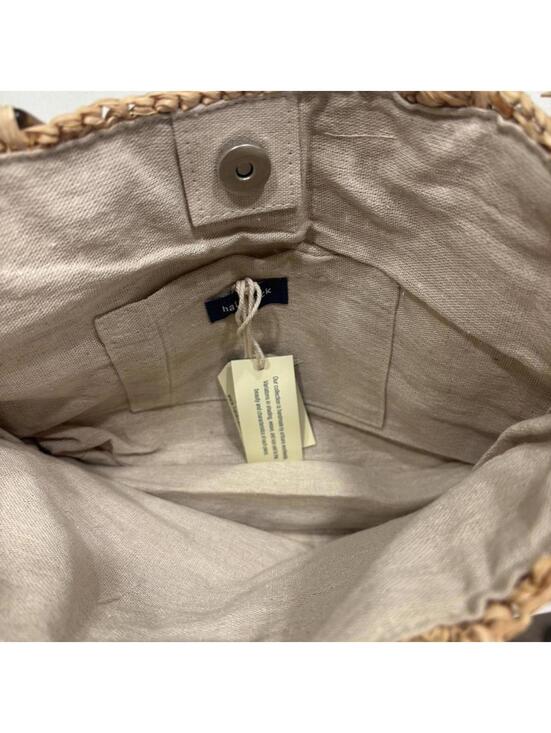 Hat Attack - Raffia Bag with Tortoise Handles - Picture 4 of 8